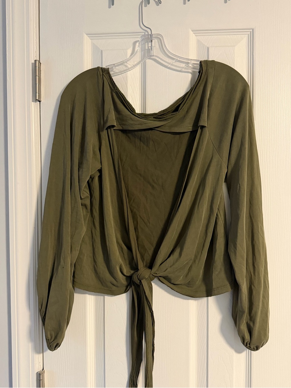 We The Free Olive Green Open Back Women’s Top